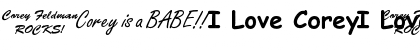 Download We Love Corey Regular Font