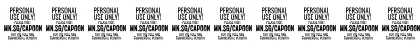 Download Capoon PERSONAL USE Thin Italic Font