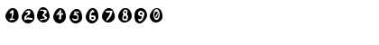 Download B&W Regular Font Numeric Preview