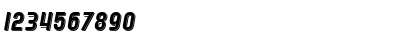 Download SF Speedwaystar Shaded Italic Font Numeric Preview