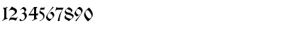Download Ostgotisch Normal Font Numeric Preview