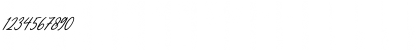 Download England Signature Italic Font Numeric Preview