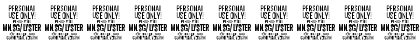 Download Lyster PERSONAL USE ONLY Regular Font Numeric Preview