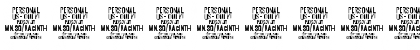 Download Nacinth PERSONAL USE Thin Font
