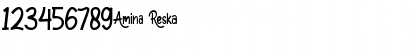 Download Amina Reska Regular Font