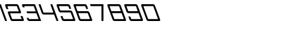 Download Skylark Oblique Regular Font Numeric Preview