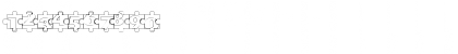 Download Puzzle Pieces Outlined Regular Font