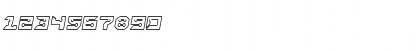 Download RayzorBlunt Outline Italic Regular Font
