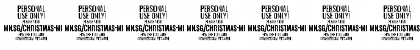 Download Christmas Miracle PERSONAL USE Regular Font