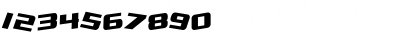 Download SF Zero Gravity Italic Font Numeric Preview