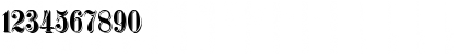 Download ShadowedGermanica Regular Font Numeric Preview
