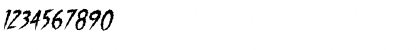 Download ShockTherapy BB Italic Font Numeric Preview