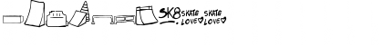 Download skatelove ( tour 2009) Regular Font