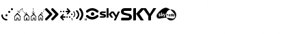 Download Sky TV Channel Logos Regular Font
