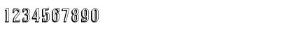 Download Covington Shadow Regular Font Numeric Preview