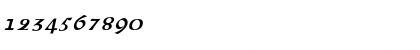 Download Cowlick Italic Font Numeric Preview