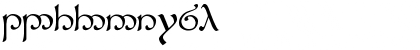 Download Tengwar Sindarin-1 Regular Font