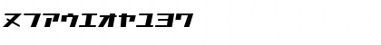 Download D3 Factorism Katakana Italic Regular Font