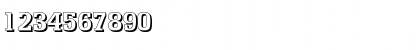 Download EnschedeShadow Bold Font Numeric Preview