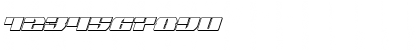Download Joy Shark Outline Semi-ConItal Outline Semi-Condensed Italic Font