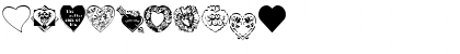 Download Hearts Galore Regular Font