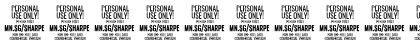 Download Sharpe PERSONAL Black Italic Font
