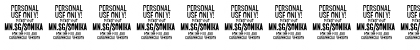 Download Sonika PERSONAL USE Black Italic Font