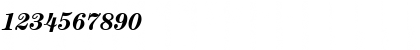 Download ITCCentury BoldItalic Font Numeric Preview