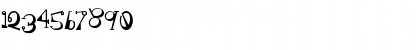 LeslieSmith Regular Font Numeric Preview