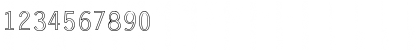 LetterGothic-Bold Hollow Regular Font Numeric Preview LetterGothic-Bold Hollow Regular Font Numeric Preview