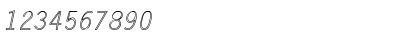 LetterGothic-Italic Hollow Regular Font Numeric Preview LetterGothic-Italic Hollow Regular Font Numeric Preview