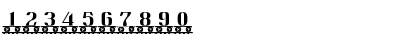 Download LetterTrain Plain Font Numeric Preview