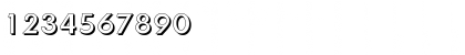 Download LiamBeckerShadow Regular Font Numeric Preview