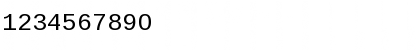 Download Liberation Mono Regular Font Numeric Preview
