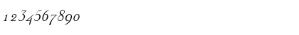 Download Linden Italic Font Numeric Preview
