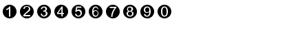 Download LTTapestry Circle Regular Font Numeric Preview