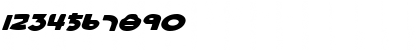 Download Lionel Expanded Italic Expanded Italic Font Numeric Preview