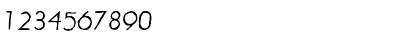 Download LiteraAntique Italic Font Numeric Preview