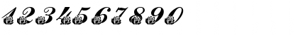 Download LMS Corinne's Roses Regular Font Numeric Preview