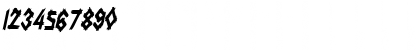 Download LogCabinCondensed Oblique Font Numeric Preview