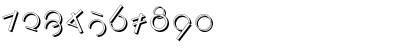 Download LogomatiqueShadow Regular Font Numeric Preview