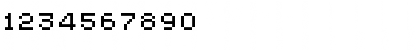 Download LoResNine Wide Font Numeric Preview