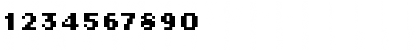 Download LoResNine WideBAlt Font Numeric Preview