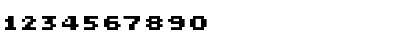 Download LoResNine WideSCB Font Numeric Preview