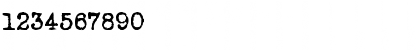 Download LoveLetter Typewriter Regular Font Numeric Preview