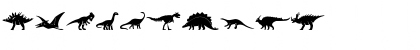 Download Dinosaur Icons Regular Font