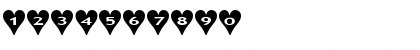 Download AlphaShapes hearts Normal Font