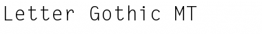 Download Letter Gothic MT Font