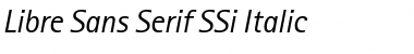 Download Libre Sans Serif SSi Italic Font Title Preview