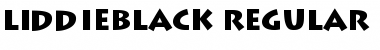 Download LiddieBlack Regular Font Title Preview